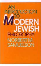 An Introduction to Modern Jewish Philosophy