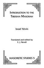 Introduction to the Tiberian Masorah