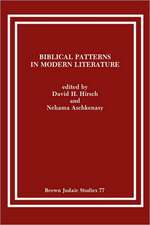 Biblical Patterns in Modern Literature