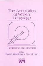 The Acquisition of Written Language: Response and Revision