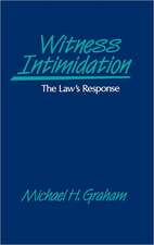 Witness Intimidation: The Law's Response