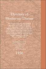 Henley-On-Thames and Neighbourhood Directory 1936