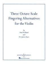 Three Octave Scale Fingering Alternatives for the Violin