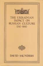 The Ukrainian Impact on Russian Culture 1750-1850