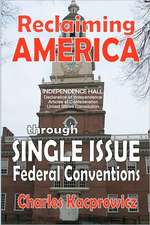 Reclaiming America: Through Single Issue Federal Conventions