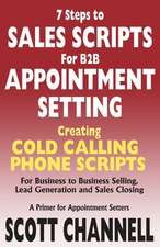 7 Steps to Sales Scripts for B2B Appointment Setting.: Creating Cold Calling Phone Scripts for Business to Business Selling, Lead Generation and Sales