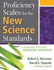 Proficiency Scales for the New Science Standards