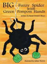 Big Fuzzy Spider with Green Pompom Hands