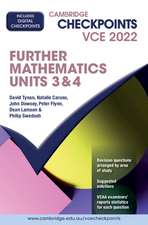 Cambridge Checkpoints VCE Further Mathematics Units 3&4 2022