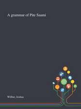 A Grammar of Pite Saami