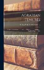 Agrarian Tenures