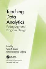 Teaching Data Analytics: Pedagogy and Program Design