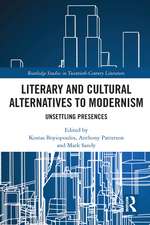 Literary and Cultural Alternatives to Modernism