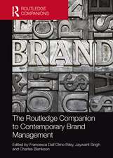 The Routledge Companion to Contemporary Brand Management