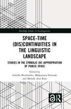 Space-Time (Dis)continuities in the Linguistic Landscape: Studies in the Symbolic (Re-)appropriation of Public Space