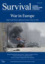 Survival: April - May 2022: War in Europe