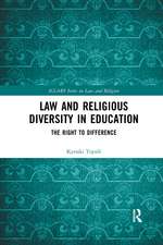 Law and Religious Diversity in Education: The Right to Difference