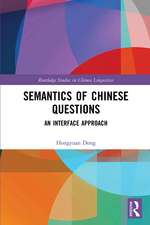 Semantics of Chinese Questions: An Interface Approach