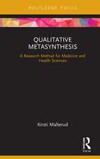 Qualitative Metasynthesis