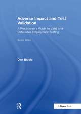 Adverse Impact and Test Validation