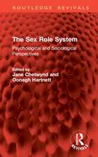 The Sex Role System: Psychological and Sociological Perspectives