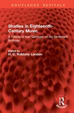 Studies in Eighteenth-Century Music