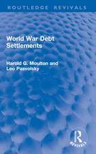 World War Debt Settlements