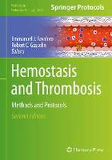 Hemostasis and Thrombosis: Methods and Protocols