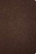 CSB Large Print Thinline Bible, Holman Handcrafted Collection, Brown Premium Goatskin