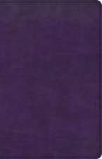 CSB Large Print Personal Size Reference Bible, Purple Leathertouch, Indexed