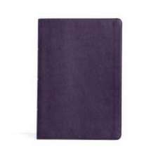 KJV Large Print Thinline Bible, Plum Leathertouch