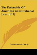 The Essentials Of American Constitutional Law (1917)