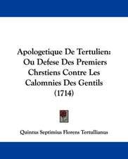 Apologetique De Tertulien