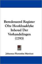 Beredeneerd Register Ofte Hoofdzaaklyke Inhoud Der Verhandelingen (1793)