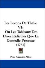 Les Lecons De Thalie V1