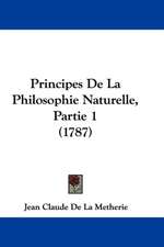 Principes De La Philosophie Naturelle, Partie 1 (1787)