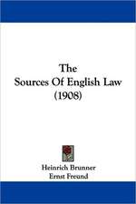 The Sources Of English Law (1908)