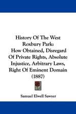 History Of The West Roxbury Park