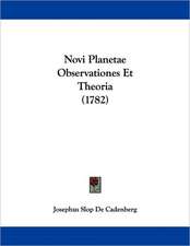 Novi Planetae Observationes Et Theoria (1782)