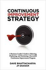 Continuous Improvement Strategy - A Business Leader's Guide to Selecting, Deploying and Sustaining a Successful Continuous Improvement Program