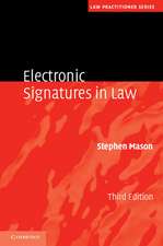 Electronic Signatures in Law