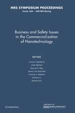 Business and Safety Issues in the Commercialization of Nanotechnology: Volume 1209