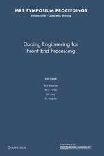 Doping Engineering for Front-End Processing