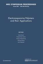 Electroresponsive Polymers and their Applications: Volume 889