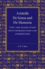 De sensu and De memoria: Text and Translation with Introduction and Commentary