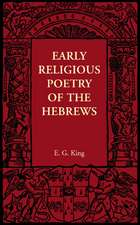 Early Religious Poetry of the Hebrews