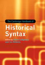 The Cambridge Handbook of Historical Syntax