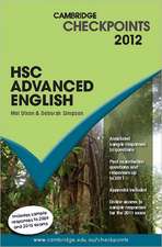 Cambridge Checkpoints HSC Advanced English 2012