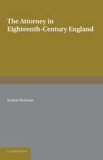 The Attorney in Eighteenth-Century England