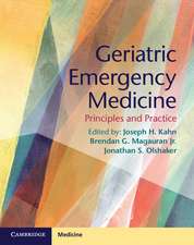 Geriatric Emergency Medicine: Principles and Practice